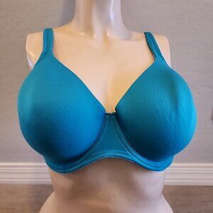 Body By Victorias Secret Bra 38DD Shaping Full Coverage Blue Underwire Lined
